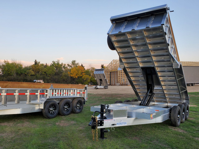 2025 NORDTEK 16 ft Bumper Pull Dump trailer in Cargo & Utility Trailers in Calgary - Image 4
