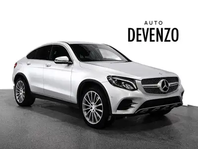 Very Highly Optioned 2017 Mercedes-Benz GLC300 4MATIC Coupe, Iridium Silver Metallic on Black Leathe...