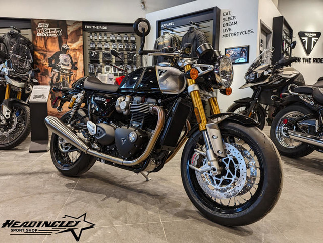 2024 Triumph Thruxton RS Jet Black / Silver Ice in Street, Cruisers & Choppers in Winnipeg