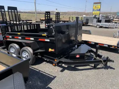 Miska Ultra Low Pro 5 Ton Heavy Duty Dump Trailer 9,990lb GVWR, 81in.x10' Dump Trailers Starting at...