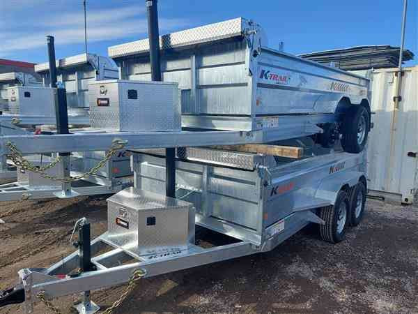 KTRAIL DUMP 6X12-10K TANDEM AXLE WITH RAMPS in Cargo & Utility Trailers in Peterborough