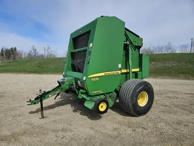 2012 John Deere 9 Series Round Baler 568, View more