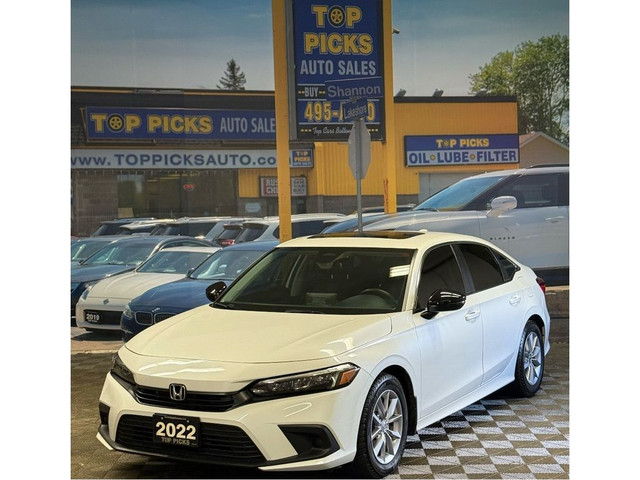 2022 Honda Civic Sedan EX, One Owner, Accident Free & Only 25,00 in Cars & Trucks in North Bay