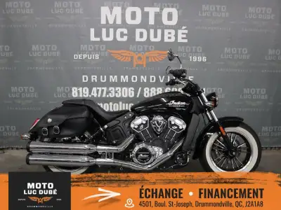 Indian Motorcycles Scout 2021 2 458 KM FREINS ABS SACOCHES NOUS OFFRONS UNE GARANTIE DE 30 JOURS OU...