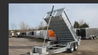 Combo Dump Series Trailers 6 x 10 Tandem 7000lb. Galvanized drop axles Electric brakes (4 wheels) HD...