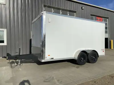 DELIVERY IN CALGARY & SURROUNDING AREAS AVAILABLE. 2024 7FT x 14FT Bravo Cargo Enclosed Star Trailer...