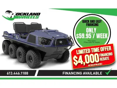 2023 Argo FRONTIER 650 HO 8X8 with WINCH AND FREE HANDRAIL AND BRUSH GUARD Obtenez un rabais de fina...
