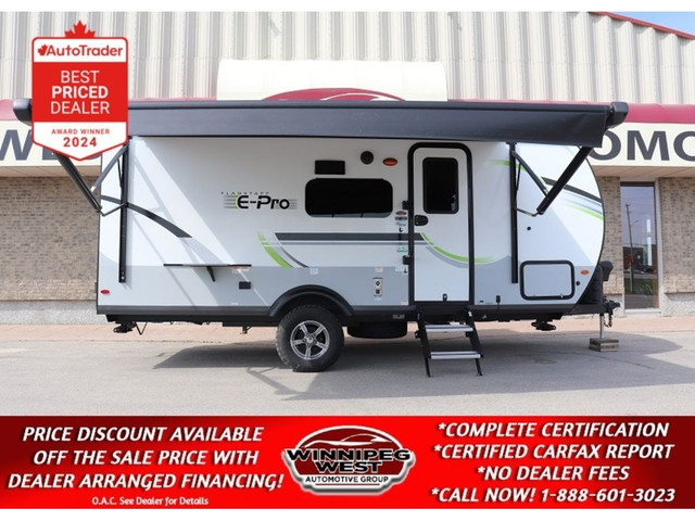 2022 Forest River Flagstaff E-Pro E20BHS BUNKS, SLEEP 6, ULTRA L in Cars & Trucks in Winnipeg