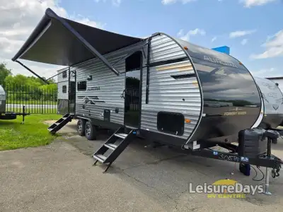 Forest River Aurora travel trailer 28BHS highlights: Bunk Beds Queen Bed U-Shaped Dinette Camper Kit...