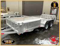 2022 7x16 ALL ALUMINUM Utility trailer with Side loading ramps