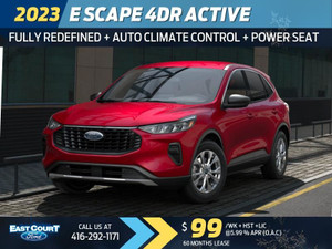 2023 Ford Escape Active | Fully redesigned | Dual-zone Front climate control | More