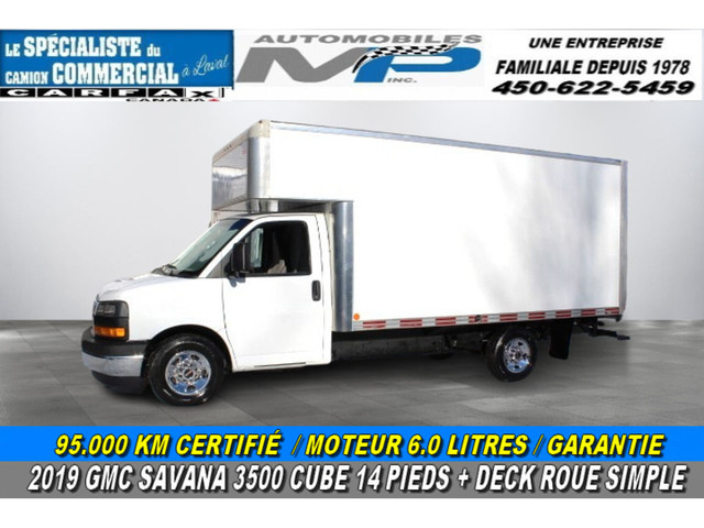 2019 GMC Savana CUBE 14 PIEDS DECK 6.0 LITRES 95.000 KM GARANTIE in Cars & Trucks in Laval / North Shore