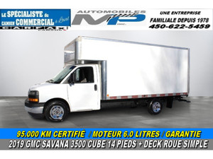 2019 GMC Savana CUBE 14 PIEDS DECK 6.0 LITRES 95.000 KM GARANTIE