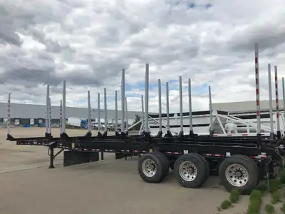 2022 BWS 51' Tridem Tri-Tier Hayrack Log Trailer - 51' x 120in, Set Up For Tri-Drive Truck, 9'6in Ax...