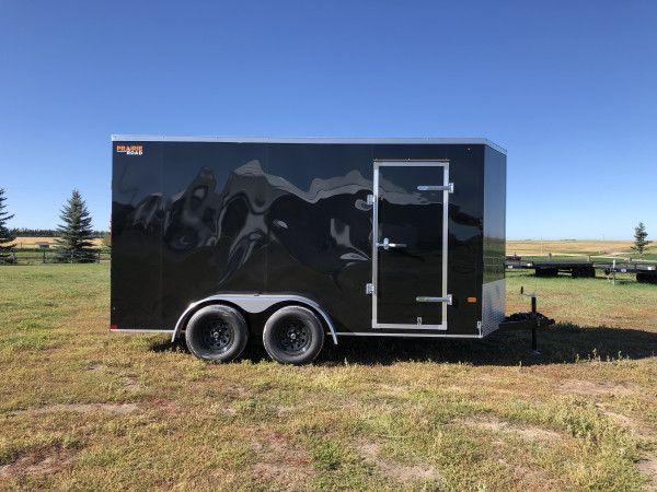2026 Prairie Road 7'x14' Cargo Sport Trailer Tandem Black Ramp D in Cargo & Utility Trailers in Calgary - Image 4