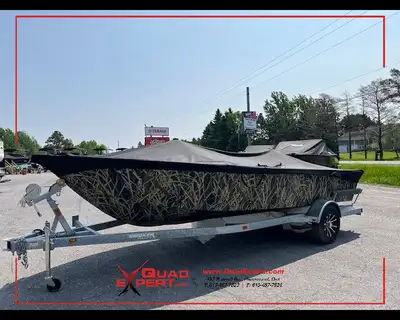2025 Freedom 180 Waterfowl TL Complete Boat Package- Mossy oak Shadow Grass Blades This brand-new 20...
