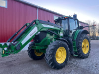 2016 John Deere 6195M Loader Tractor Green