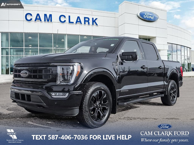 2022 Ford F-150 Lariat BLACK APPEARANCE PKG | HIGHWAY DRIVEN... in Cars & Trucks in Red Deer