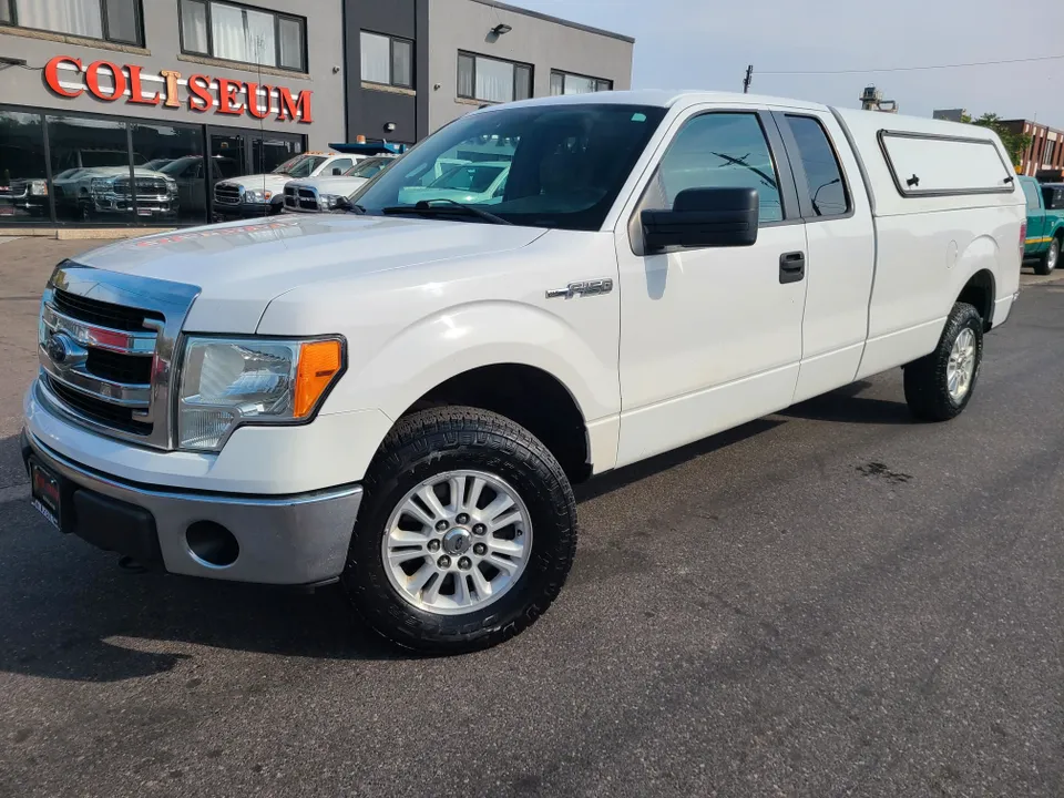 2014 Ford F-150 XLT 4WD SUPER-CAB LONG BOX-MATCHING CAP!