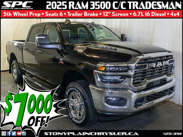 2025 RAM 3500 Tradesman 4x4 Crew Cab 6'4 in Cars & Trucks in St. Albert