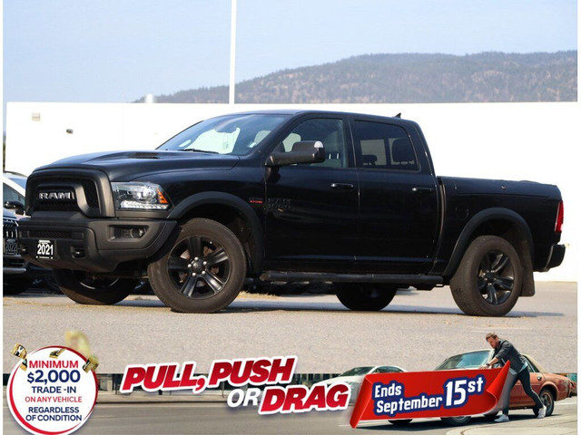2021 Ram 1500 Classic Warlock 4x4 Crew Cab 5'7 Box - BC Vehicle in Cars & Trucks in Penticton