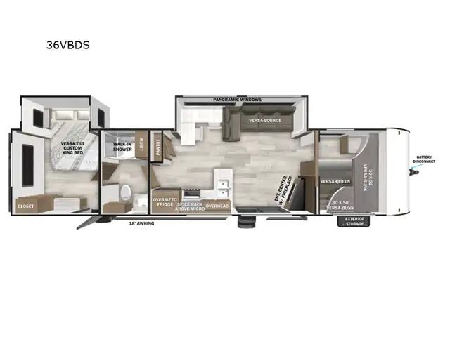 2025 Forest River RV Wildwood 36VBDS in Travel Trailers & Campers in Truro - Image 35