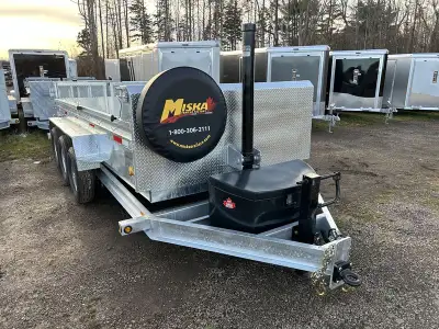 Miska Ultra Low Pro 10 Ton Tri-Axle Galvanized Dump Trailers 21,000lb GVWR - LOADED with our Contrac...