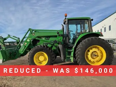 Location: Horizon Ag & Turf Barrhead 2015 JOHN DEERE 6150M MFWD TRACTOR w/ H360 LOADER, FT4, MFWD, 5...