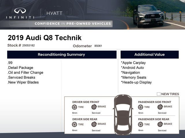 2019 Audi Q8 Technik - No Accidents | Cooled Seats | Adaptive in Cars & Trucks in Calgary - Image 2