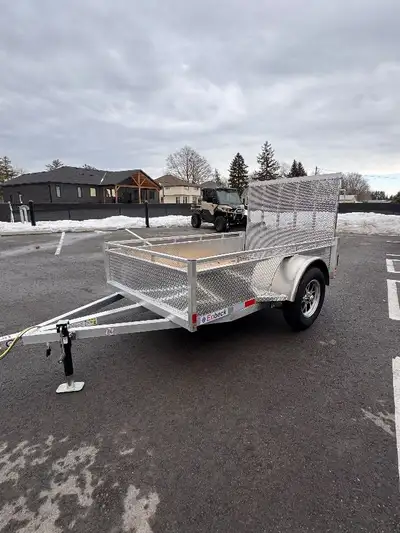 Grand River Trailer Sales Utility trailer , cargo , landscape Aluminum 5x8 Single Axle utility Trail...