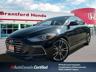 Experience the thrill of the sporty 2018 Hyundai Elantra Sport, boasting a powerful turbocharged eng...
