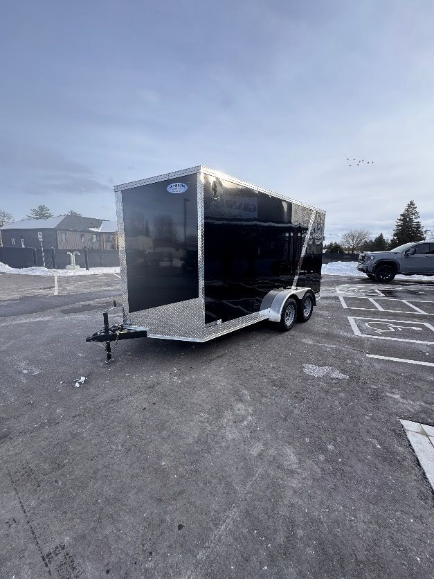 7x14 Tandem 7FT Interior Enclosed cargo trailer in Cargo & Utility Trailers in Brantford - Image 3