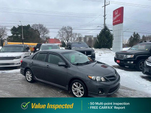 2012 Toyota Corolla S | Value Inspected Vehicle | Bluetooth |