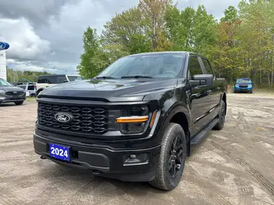 The 2024 Ford F-150 STX offers bold looks and solid capability with its blacked-out grille, aluminum...