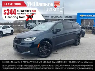 2022 Fathom Blue Pearlcoat Chrysler Pacifica LimitedS Appearance Package | Leather Seats | Adaptive...
