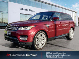 2017 Land Rover Range Rover Sport Td6 HSE | One Owner & No Accident | 3.0L Diesel | Park Sensors | Heated Leather