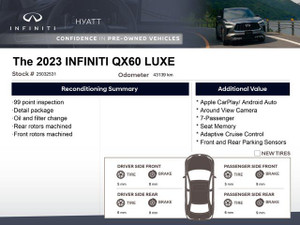 2023 Infiniti QX60 LUXE - Apple CarPlay | 360