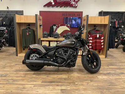 Introducing the 2025 Scout Bobber Limited + Tech now available at Indian Motorcycle Red Deer! Trust...
