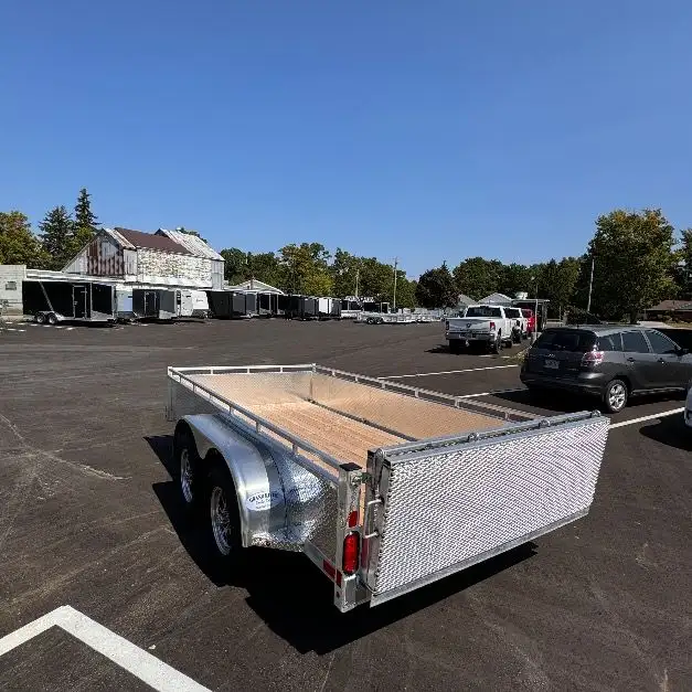 Aluminum 7x14 Tandem Axle Bifold ramp Landscape Utility Trailer in Cargo & Utility Trailers in Brantford - Image 5