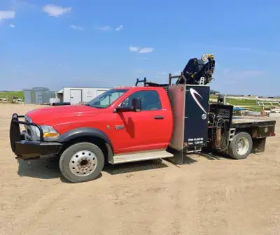 Cummins 6.7L diesel engine, auto transmission, 4x4, A/C cab, SLT trim, dually, PTO, trailer brake co...
