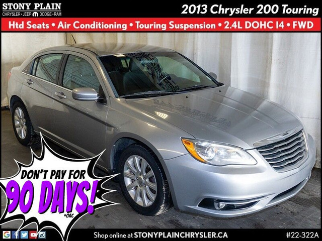  2013 Chrysler 200 Touring - Htd Seats, Touring Suspension, 2.4L in Cars & Trucks in St. Albert