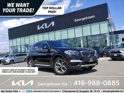  2020 BMW X3 xDrive30i 2.0L AWD | SUNROOF | NAV | 54K KM