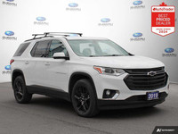 New Price! Odometer is 3226 kilometers below market average! Summit White 2019 Chevrolet Traverse LT... (image 6)
