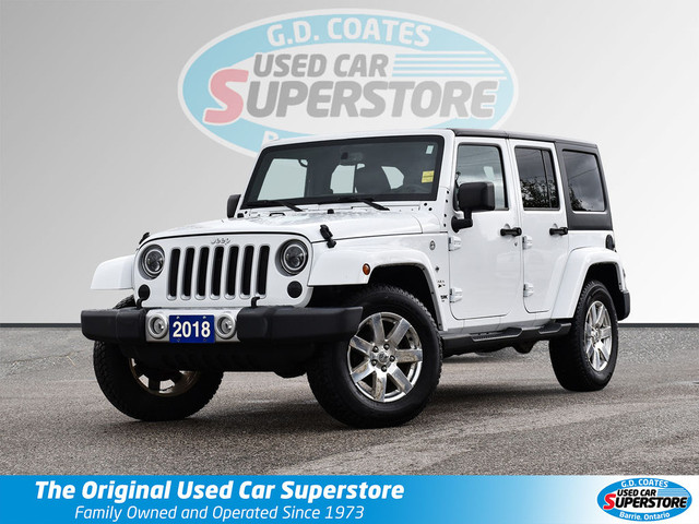 2018 Jeep Wrangler Sahara 4x4 ~Nav ~Heated Leather ~Bluetooth ~A in Cars & Trucks in Barrie