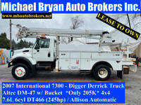 2007 INTERNATIONAL 7300 - DIGGER DERRICK TRUCK *4X4* DT466