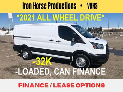2021 Ford Transit Cargo Van “ALL WHEEL DRIVE” Low Roof 32K Can F