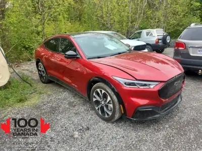 2021 Ford Mustang Mach-E Premium Red Electric Motor Single-Speed Automatic Call us at (905) 845-4211...