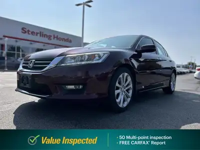 This 2014 Honda Accord Touring Sedan boasts a luxurious Basque Red Pearl II exterior and is ready to...