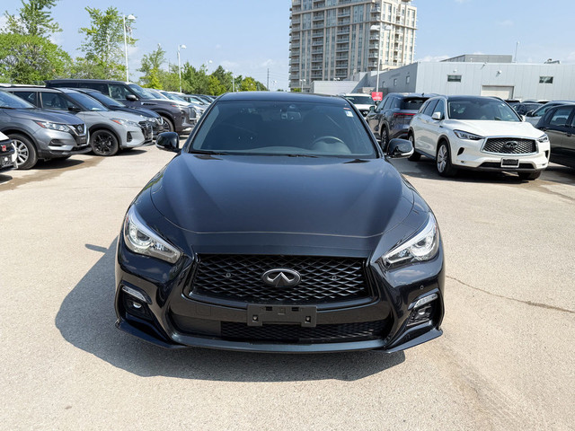 2023 Infiniti Q50 Red Sport I-LINE ProACTIVE RARE FIND | BLACK O in Cars & Trucks in Markham / York Region - Image 3