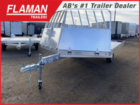 2024 Aluma Ltd. 8612D/15 Flatdeck Snowmobile Trailer